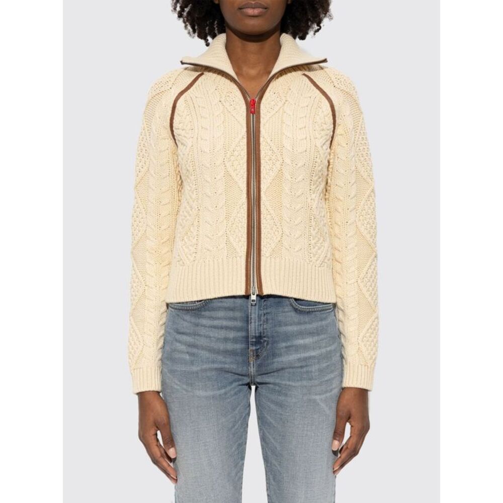 Diesel Women Cotton And Wool Blend Turtleneck Cardigan Diesel With Zip Closure